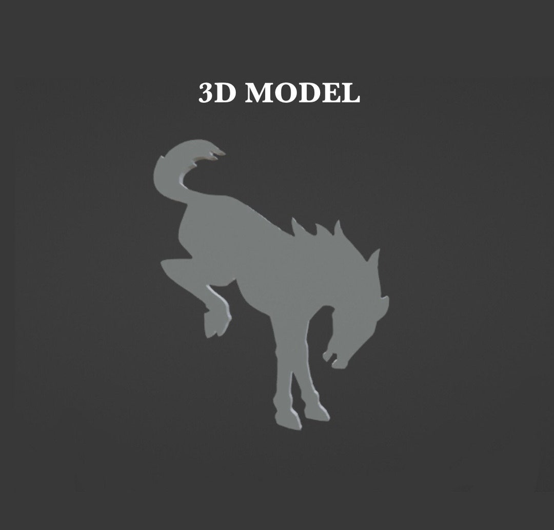 FORD BRONCO LOGO Ford Bronco Horse, 3D Model, Stl, for 3D Printing