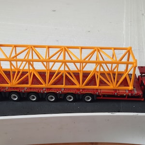 1:50スケールのタワークレーンタワーセクションロード。3Dプリント。DIYキット