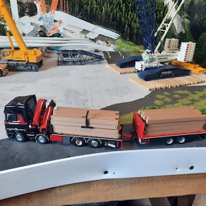 1:50 Scale Crawler Crane bog mats. 3D Printed. Pack of 8