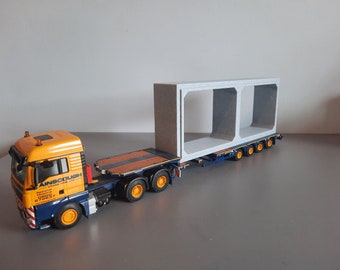 1:50 Scale Twin Culvert. 3D Printed.