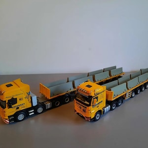 1:50 Scale Jersey Barriers. 3D Printed. Set of 6