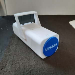 Góndola de turbina eólica a escala OO 1:76. Impresa en 3D.