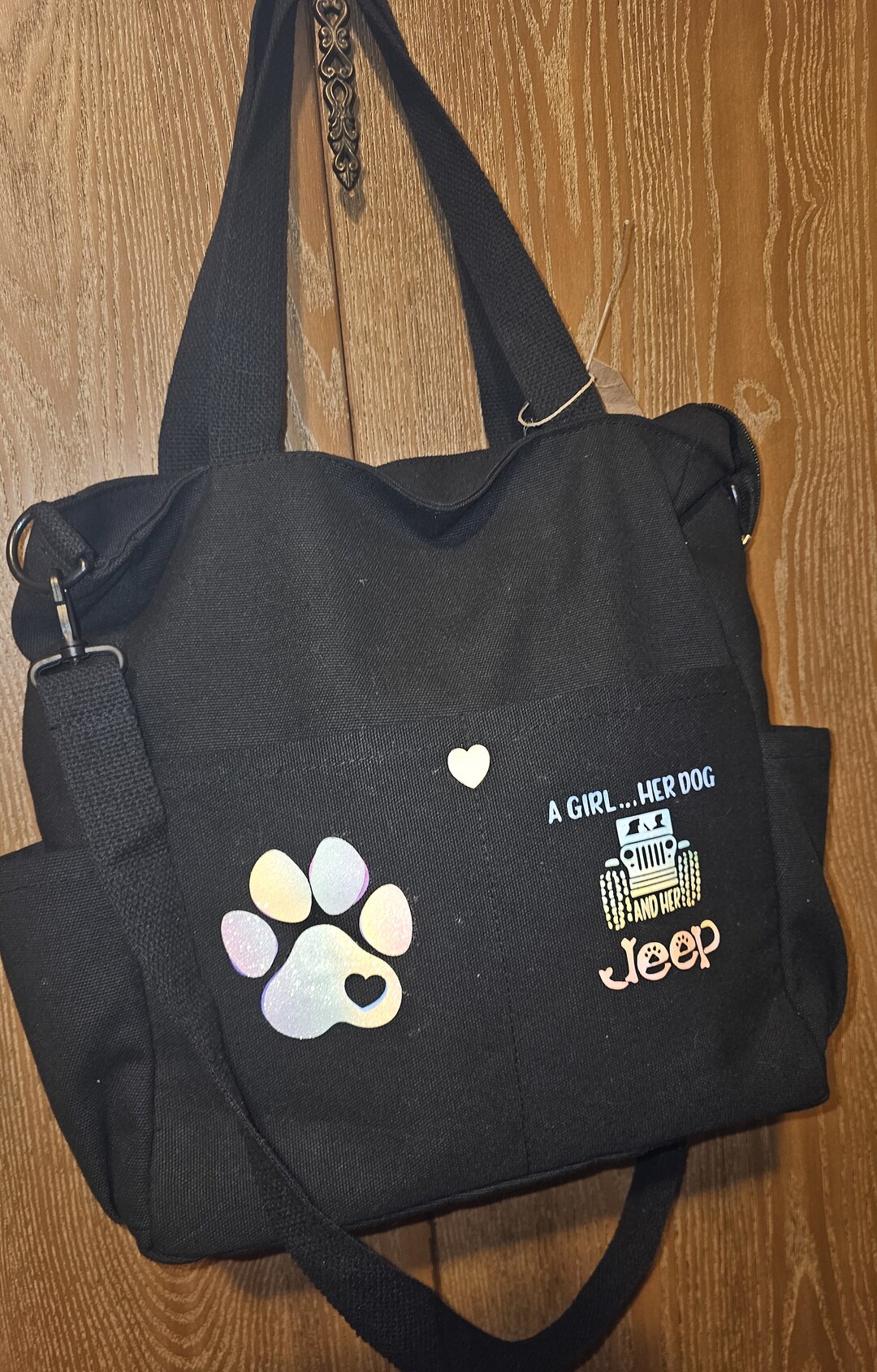 Crossbody Jeep and Dog Medium Size Purse or Bag. A Girl a Jeep Etsy