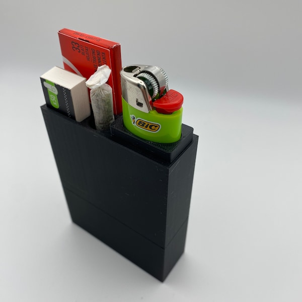 Joint Hülle Case Stash Kit Pocket Traveller magnetisch 3D Druck Preroll Papers Kingsize Longpapers Feuerzeug