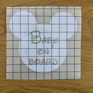 Baby on Board | Myszka Miki | Myszka Minnie | Naklejka | Naklejka winylowa na zderzak samochodu
