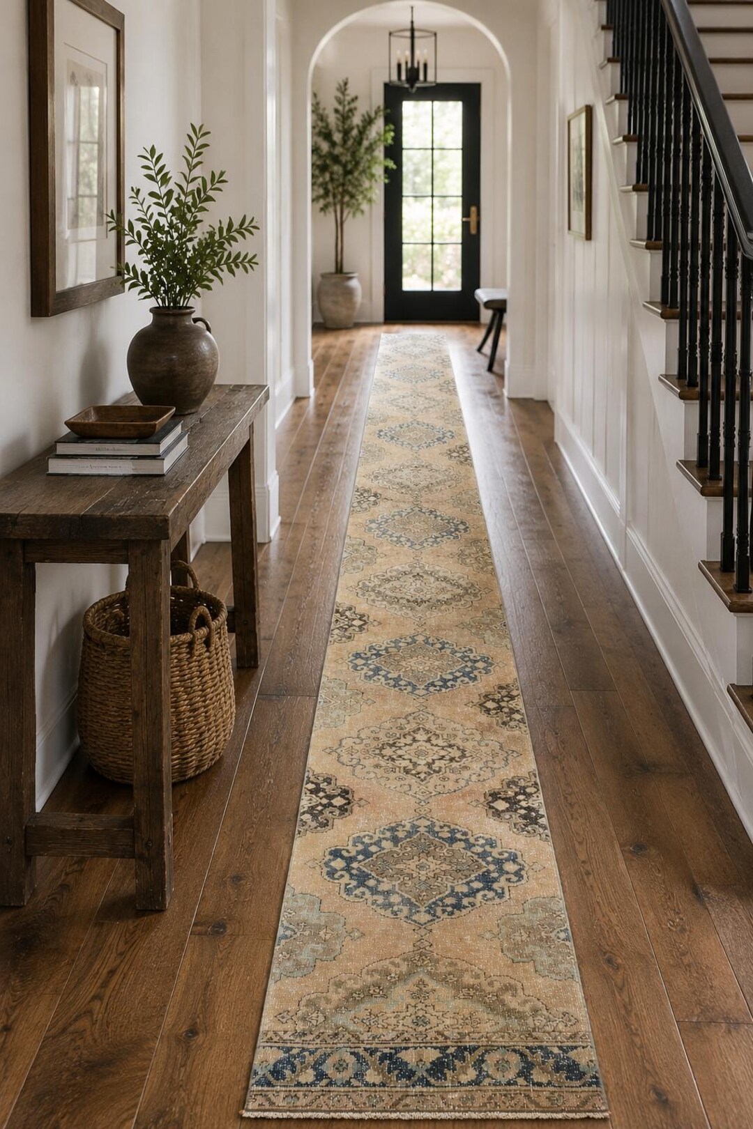3x25 Ft Vintage Turkish Runner Rug 2.7x24.5 Ft | Extra Long Hallway ...