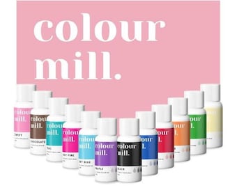 Edible Food Colouring Mill 20ml Cake Decorating Sugarcraft - 48 colours