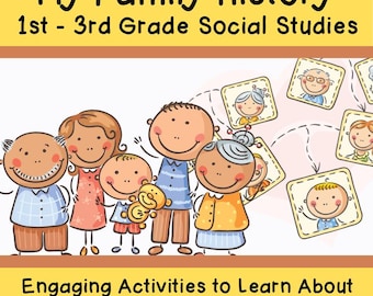 Actividades de historia familiar - Estudios sociales de 1.º, 2.º y 3.º grado, aptos para la educación en casa