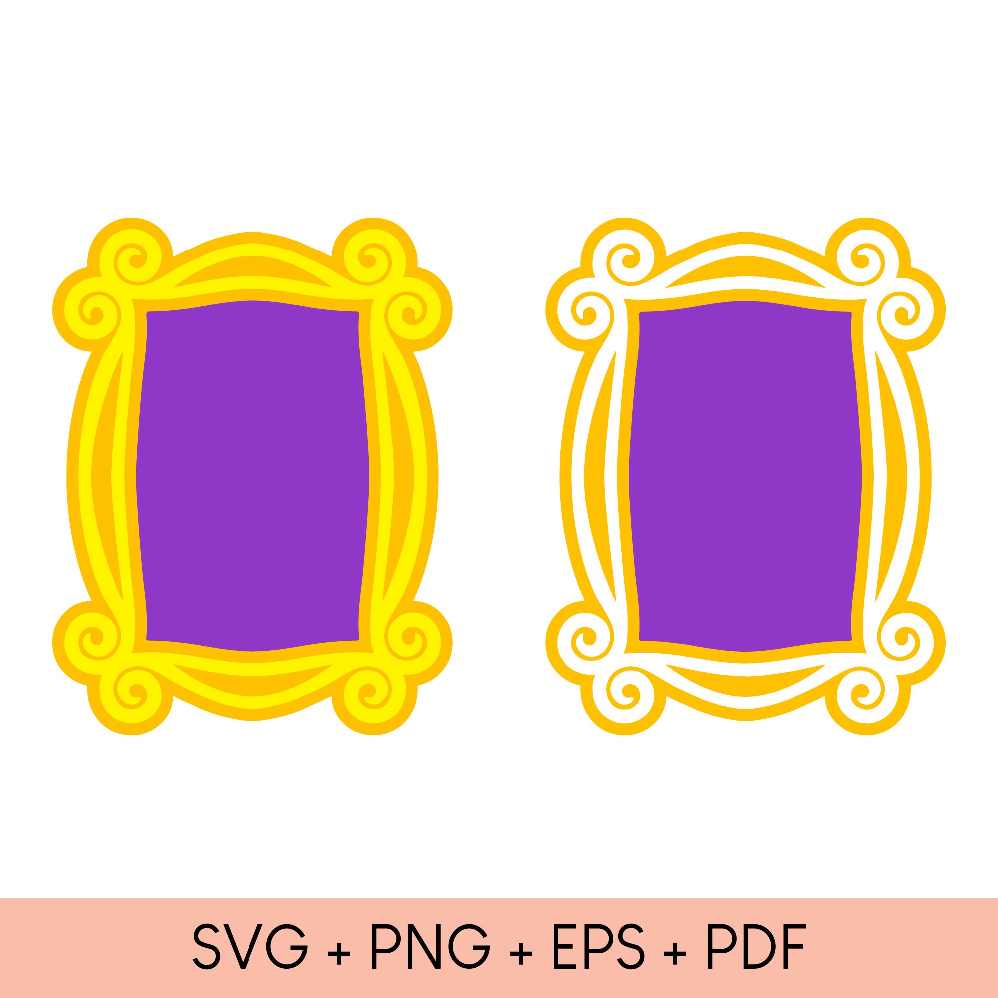 Friends Frame Svg Show Svg Cute Svg Frame Svg Vector - Etsy