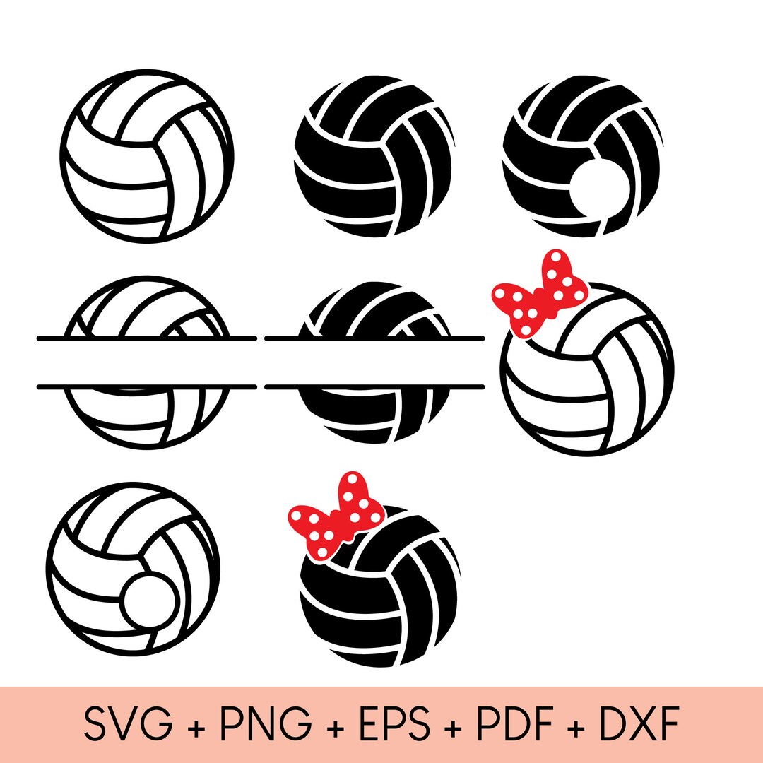 Volley Ball Svg Monogram Svg Sports Svg Foot Ball Svg - Etsy