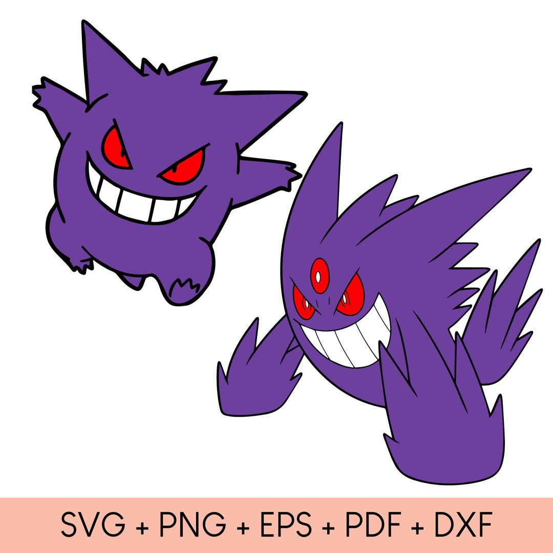 Gengar Svg Pokémon Svg Anime Svg Sports Svg Vector - Etsy