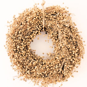 Dried flower wreath nature, autumn wreath, natural wreath, Advent wreath, door decoration wreath, decorative wreath, autumn decoration wall decoration winter wreath, wreath front door
