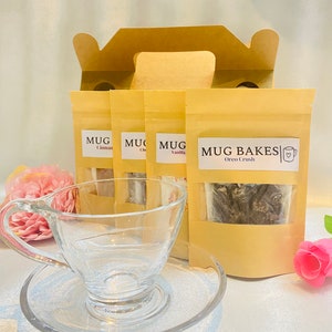 Mugcake gift box- Cake- Baking kit with mug - Dessert- Cake mix- Kids baking-Good bag- Kids activity- Bake at home kit-Gift- Gift box- Party