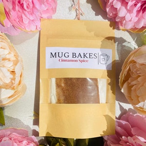 Cinnamon Spice  Mugbake- cake  kit - party favour- kids baking kit- one portion per packet - mug cake sachet - mugcake- goody bag- party bag