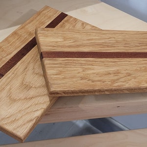 Oak serving board for aperitif, sushi, coffee, tea.