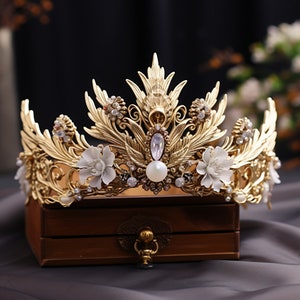 Wedding Gold Head Jewelry Beautiful Crown Jewelry Creative Metal Jewelry Exquisite gift for her