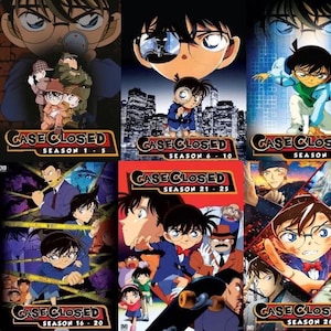 Detective Conan Case Closed DVD Complete Series Season 1–30 + 24 Movies Box Set | English Dubbed & Subtitles | Fast Shipping