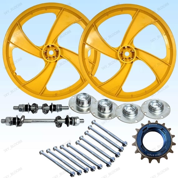 Set Riflettori Per Raggi Bici – Decorativi Rossi A 5 Pollici Per Lowrider BMX MTB, Impermeabili