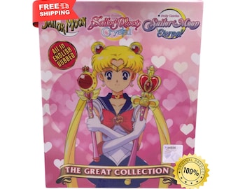 Sailor Moon DVD Complete Collection 1-239 EPISODES + 5 Movies English Dubbed Express Shipping USA