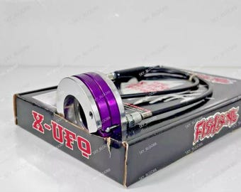 BMX Gyro Fishbone X-UFO Rotorsysteem Old School 1-1/8" PAARS + kabel met gratis snelle verzending