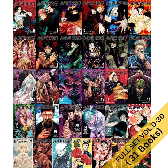 Full Set Jujutsu Kaisen Manga English Vol 0–30 Complete Comics DHL