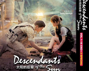 新しいDVD韓国ドラマシリーズ太陽の末裔（第1-16巻終了）+ 3つの特別な