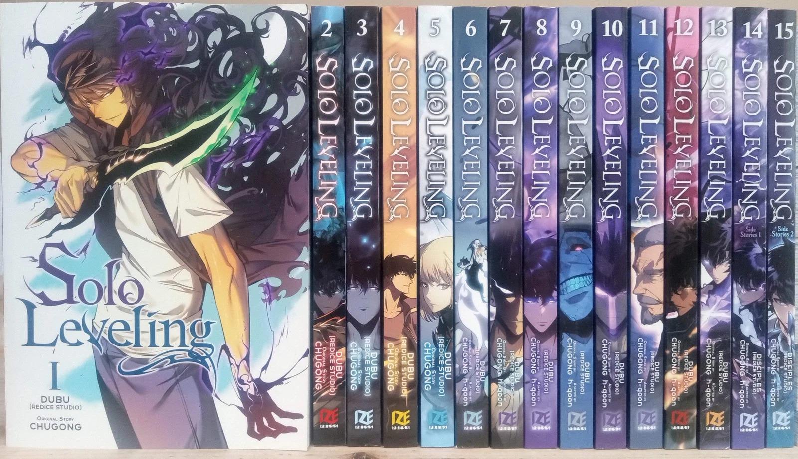 Solo Leveling Comic Book Manga Set Volume 1 - 15 English Version
