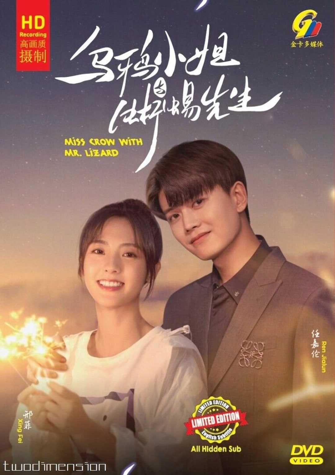 DVD Chinese Drama Series Miss Crow With 乌鸦小姐与蜥蜴