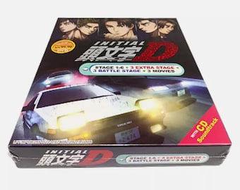 Initial D DVD Box Set: Stage 1-6 + Movies, English Subtitles, All