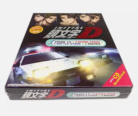 頭文字D DVD BOX First & Second Stage セット Anime DVD: Initial D Complete Series Collection Box Set Stage 1-6