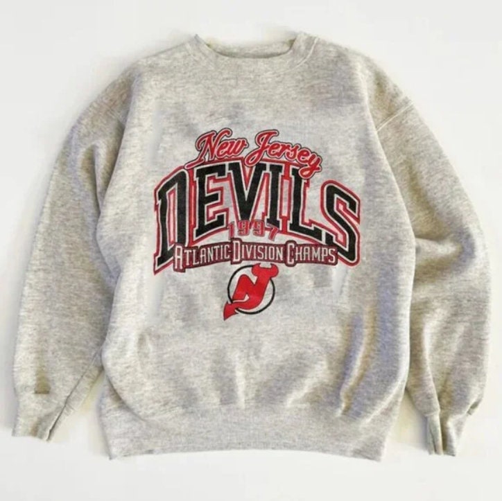 Vintage New Jersey Devils Hockey Crewneck Sweatshirt Unisex Men Women  KV5108
