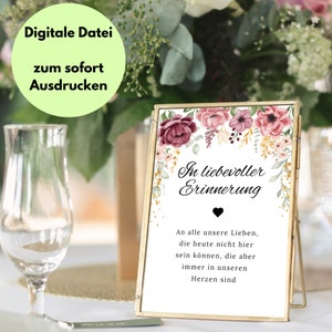 Znak pamiątkowy ślubu tablica pamiątkowa do druku, szablon cyfrowy, dekoracje ślubne DIY kwiaty piękny kwiatowy wzór