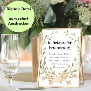 Znak pamiątkowy ślubu tablica pamiątkowa do druku, szablon cyfrowy, dekoracje ślubne DIY kwiaty piękny kwiatowy wzór
