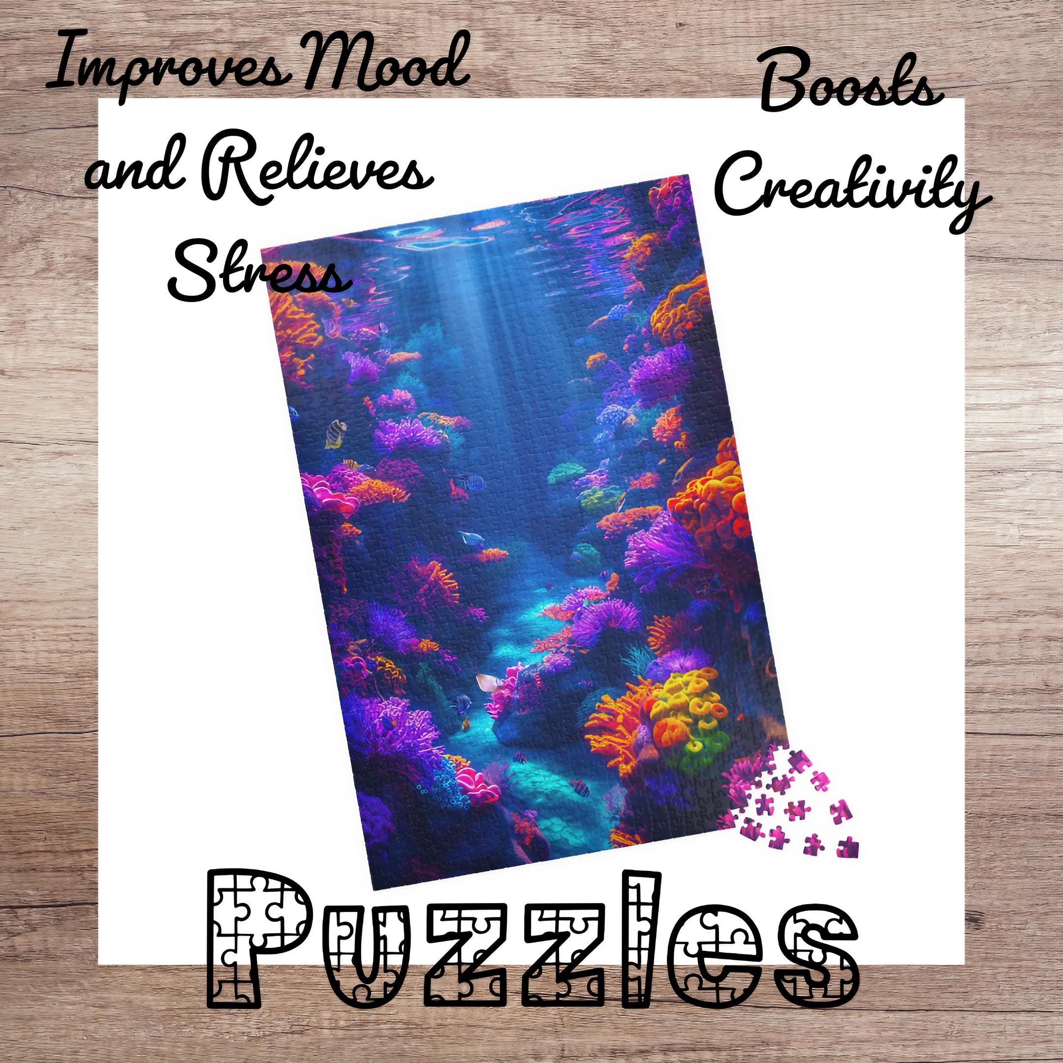 1000-Teile Puzzle 'Korallenriff' – 75 X 50 Cm, Mit Poster & Zonendesign