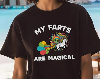 My Farts Are Magical Funny Unicorn T-Shirt, Funny magical unicorn shirt, Cute unicorn joke t-shirt, Unicorn lover funny shirt