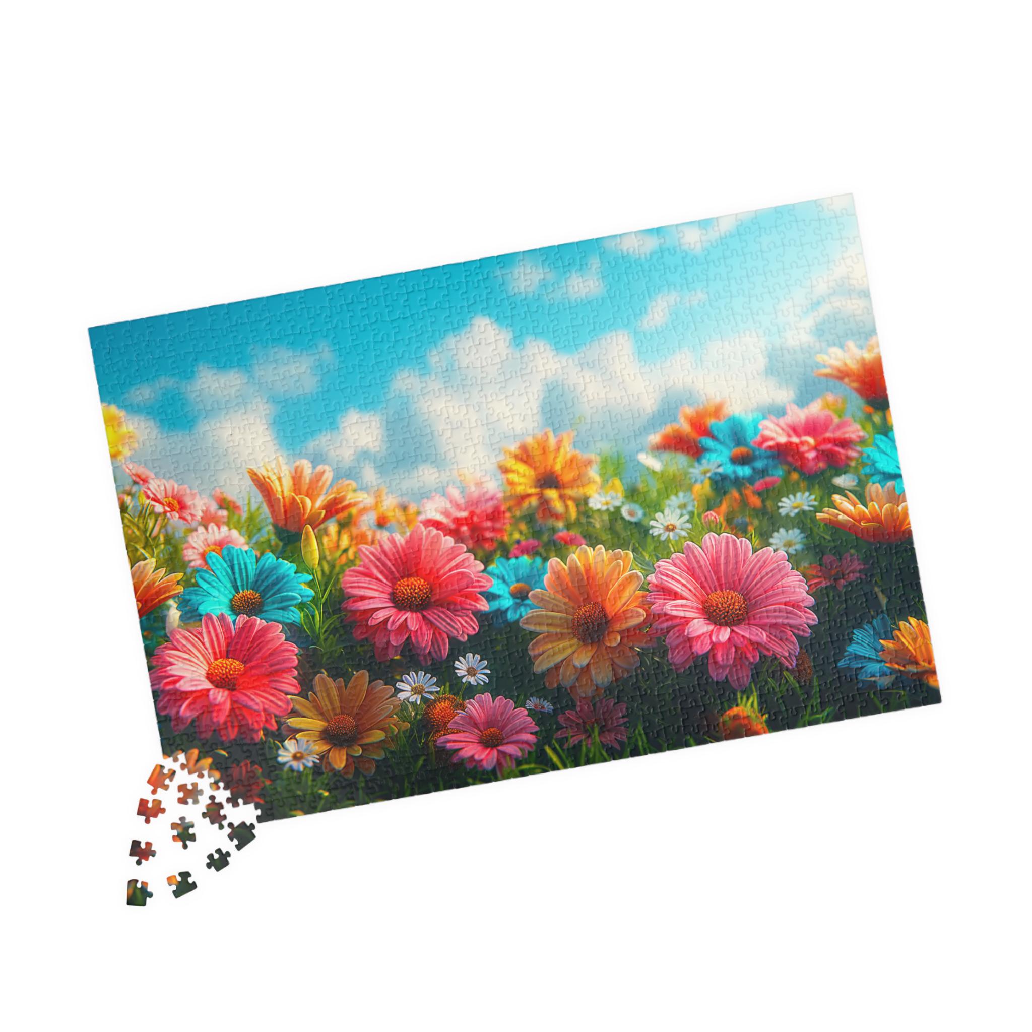 1000-Teile-Puzzle 'Bunte Wildblumen' – Natur-Mosaik Für Erwachsene | 70x50 Cm