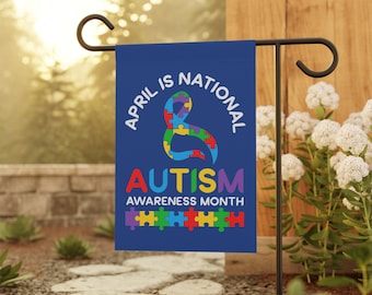 Autism Awareness Flag, Garden and House Banner, Support Autism Flag, Home Awareness Banner, Autism Themed Banner, Inclusive Yard Sign