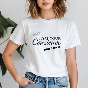 I Am Your Conscience Halloween Costume, Funny Unisex T-Shirt, Last Minute Costume, Spooky Season Shirt