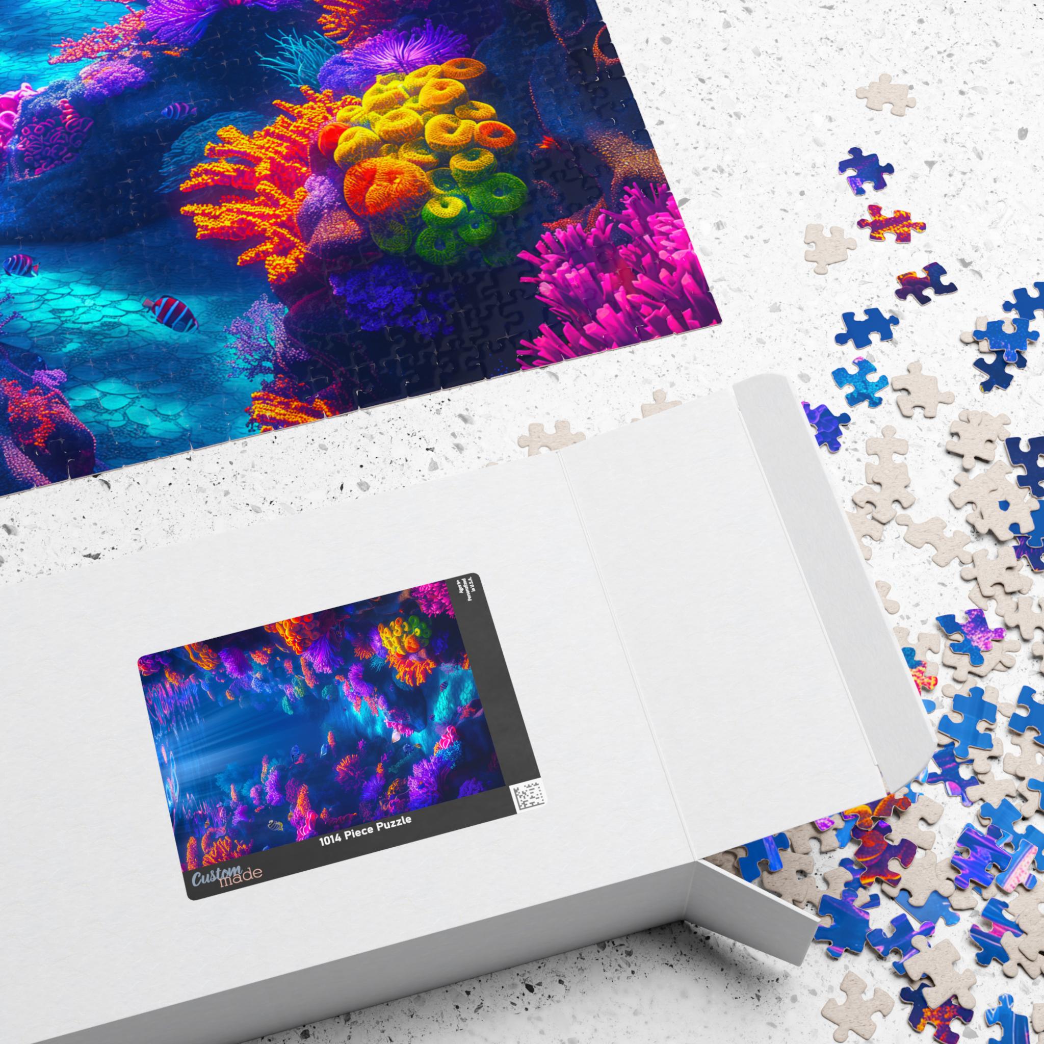 1000-Teile Puzzle 'Korallenriff' – 75 X 50 Cm, Mit Poster & Zonendesign