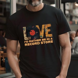 Vintage Vinyl Record Love Unisex T-Shirt, Vinyl Music Shirts, Birthday Record Tee, Fathers Day gift, Great Vinyl Gifts