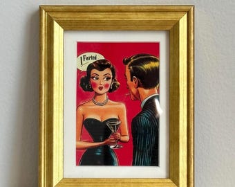 Martini & a Secret Framed Art Print – Little joys Series