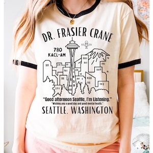 Frasier TV Show Shirt, Frasier Crane, I'm Listening, Niles Crane, Sitcoms, Vintage Shirt, 90s Gifts, Funny Shirt, TV Shirt, TV Lover Gift