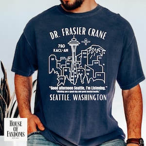 Frasier TV Show, Frasier Crane, TV Shirt, Comfort Colors®, 90s, Gifts, Niles Crane, Cafe Nervosa, House of Fandoms