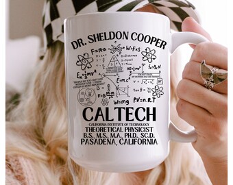 The Big Bang Theory Theme Song Lyrics Ceramic Mug - Etsy UK