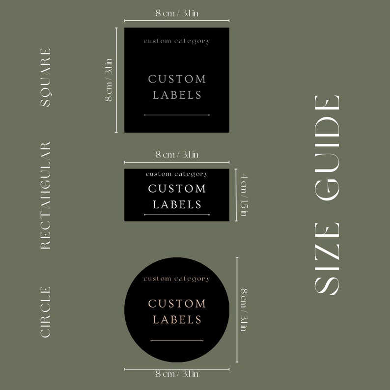 Custom Home Essential Storage Labels Canva Editable Digital Template ...