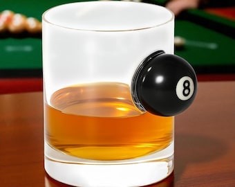 Cuecraft Signature Pool Ball Glass A Handcrafted Tumbler For Whisky Brandy And More