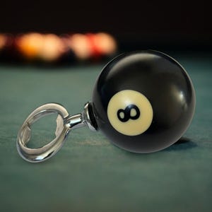 8 Ball Bottle Opener: Unique Billiard Pool Ball Bar Accessory