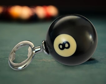 8 Ball Bottle Opener: Unique Billiard Pool Ball Bar Accessory