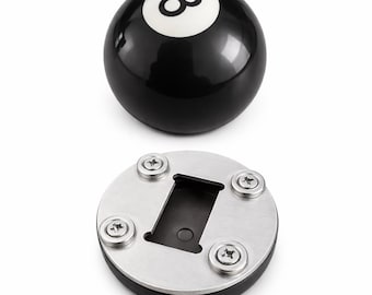 Sportgiftz Pool 8 Ball Half Ball Bottle Opener With Magnets For The Fridge