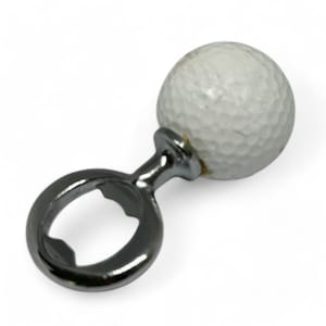 Reclaimed Golf Ball Bottle Opener: Eco-Friendly Bar Accessory